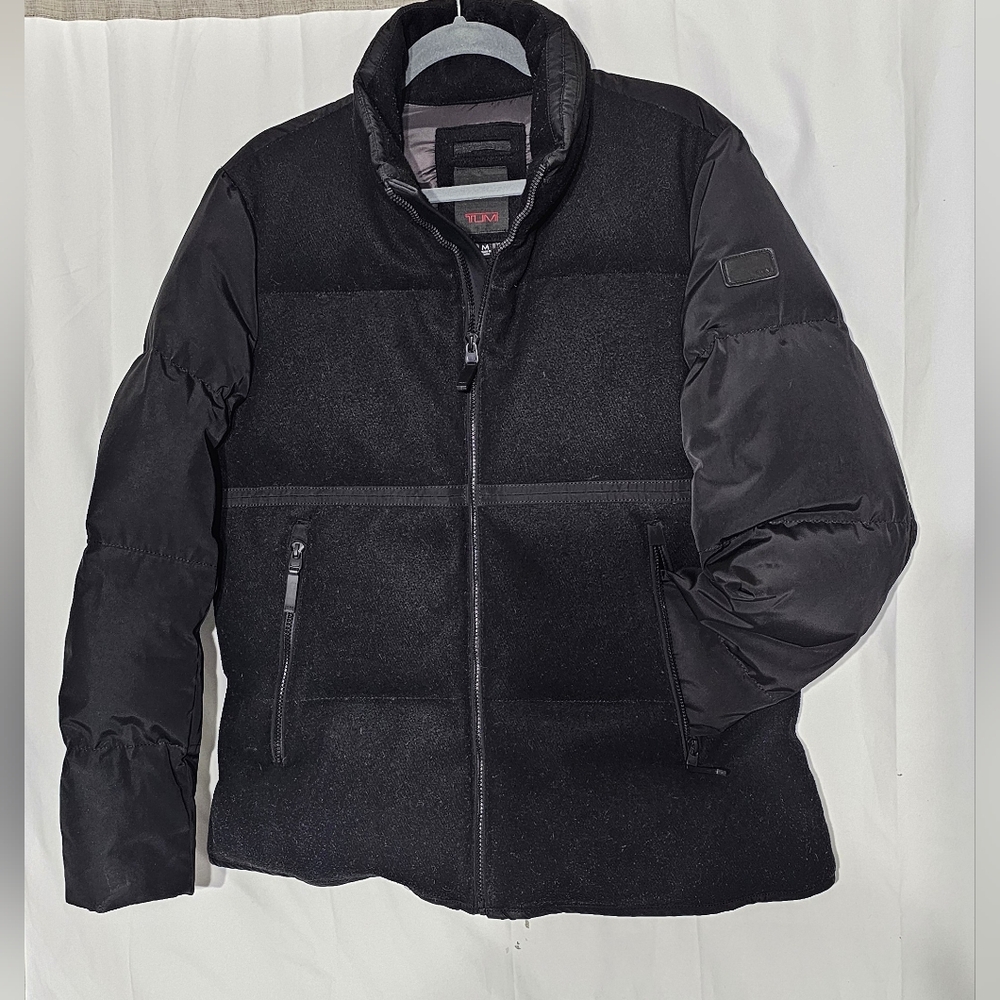 Tumi Men's Wool, Down Jacket Euc - image 2